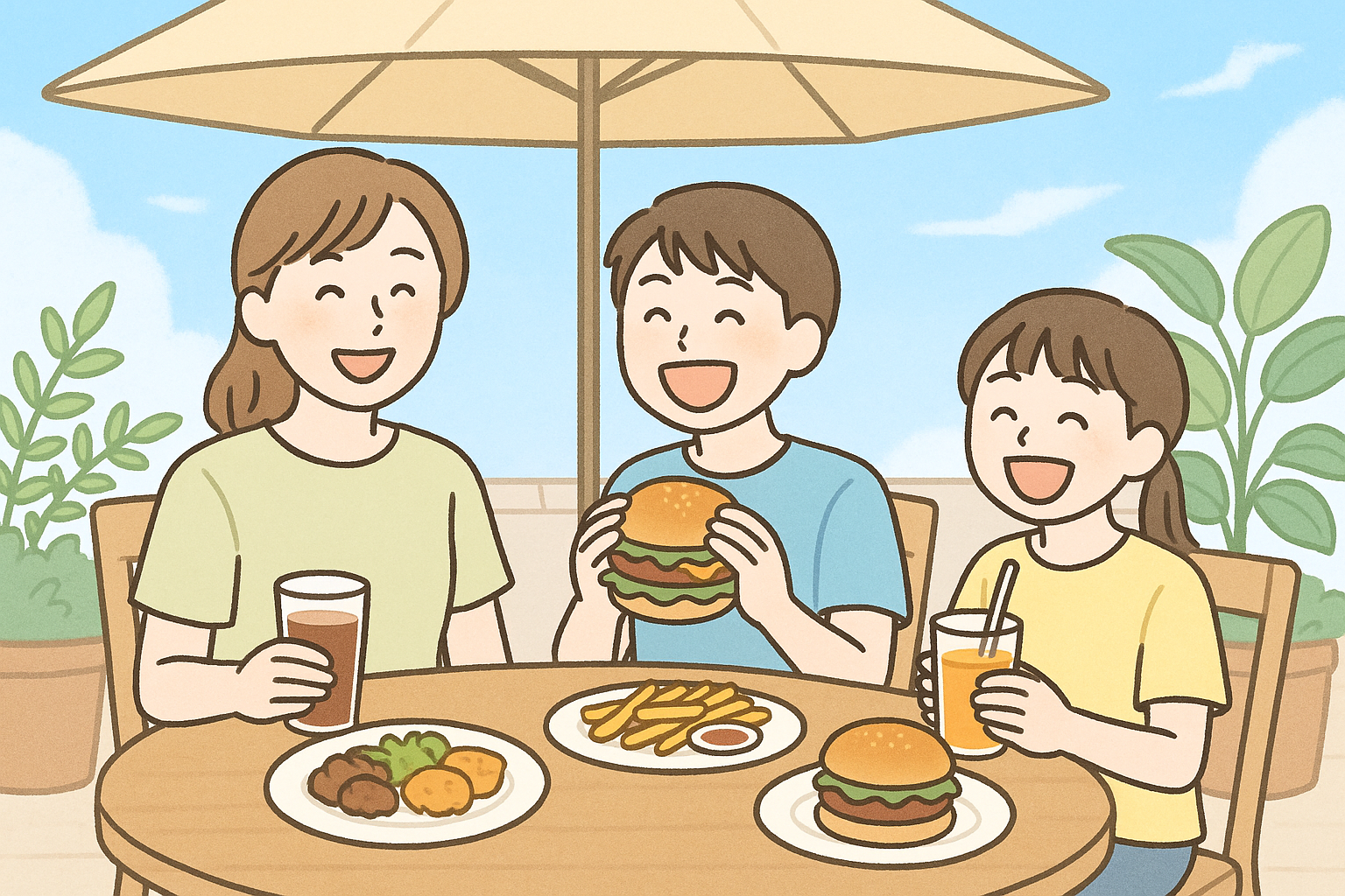 家族で外食